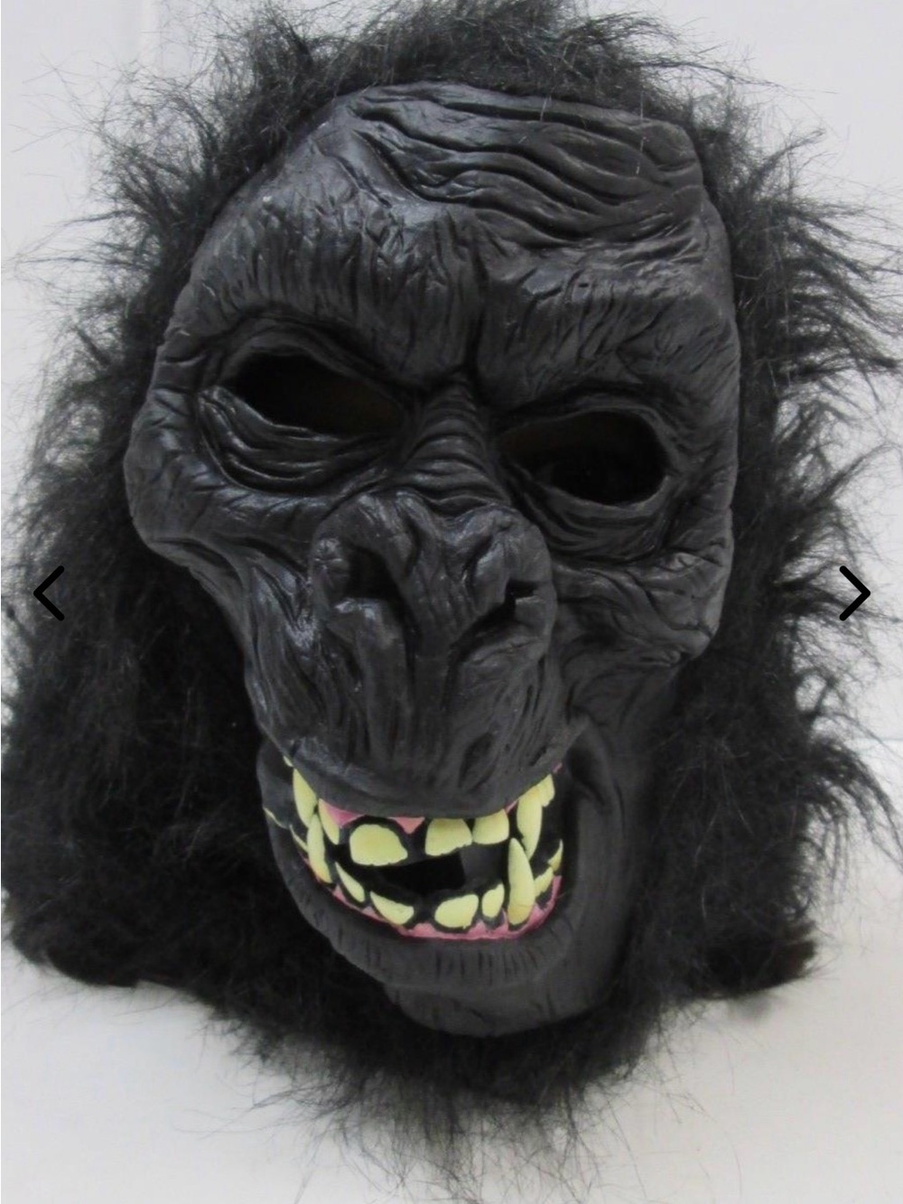 Fluffy Rubber Full Head Gorilla Mask Halloween Costume